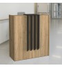 Γραφείο υποδοχής - reception χρώμα sepet oak - ανθρακί 93,6x45,2x110,3εκ.