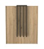 Γραφείο υποδοχής - reception χρώμα sepet oak - ανθρακί 93,6x45,2x110,3εκ.
