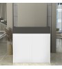 Γραφείο υποδοχής - reception με LED χρώμα λευκό - ανθρακί 113,6x42x110εκ.