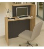 Γραφείο υποδοχής - reception χρώμα sepet oak - ανθρακί 86,9x40x110,3εκ.