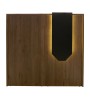 Γραφείο υποδοχής - reception με LED χρώμα sepet oak - ανθρακί 113,6x42x111,8εκ.