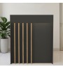 Γραφείο υποδοχής - reception με LED χρώμα ανθρακί - sepet oak 90x40x100εκ.