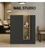 Γραφείο υποδοχής - reception χρώμα ανθρακί - sepet oak 90x43,2x110εκ.