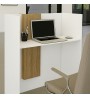 Γραφείο υποδοχής - reception χρώμα λευκό - sepet oak 90x43,2x110εκ.