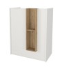 Γραφείο υποδοχής - reception χρώμα λευκό - sepet oak 90x43,2x110εκ.