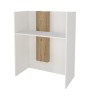 Γραφείο υποδοχής - reception χρώμα λευκό - sepet oak 90x43,2x110εκ.