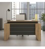 Γραφείο εργασίας χρώμα sepet oak - ανθρακί 140x60x76,9εκ.