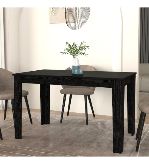 Τραπέζι χρώμα sencron black 125x72x74εκ.