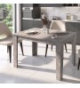 Τραπέζι χρώμα γκρι σκυροδέματος 125x72x74εκ.