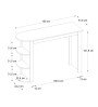 Τραπέζι μπαρ χρώμα sepet oak 150x51,6x101,8εκ.