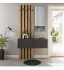 Έπιπλο εισόδου χρώμα ανθρακί - sepet oak 100x35x196,7εκ.