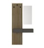 Έπιπλο εισόδου χρώμα ανθρακί - sepet oak 96,6x26,8x195,5εκ.