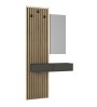 Έπιπλο εισόδου χρώμα ανθρακί - sepet oak 96,6x26,8x195,5εκ.