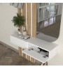 Έπιπλο εισόδου χρώμα λευκό - sepet oak 90x27x205,6εκ.