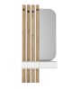 Έπιπλο εισόδου χρώμα λευκό - sepet oak 90x27x205,6εκ.