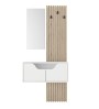 Έπιπλο εισόδου χρώμα λευκό - sepet oak 90x35x204,2εκ.