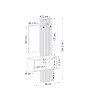 Έπιπλο εισόδου χρώμα λευκό - sepet oak 90x35x204,2εκ.