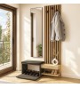 Έπιπλο εισόδου χρώμα ανθρακί - sepet oak 104,8x35x198εκ.
