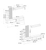 Σύνθεση τηλεόρασης χρώμα λευκό - sepet oak 180x40x193,8εκ.