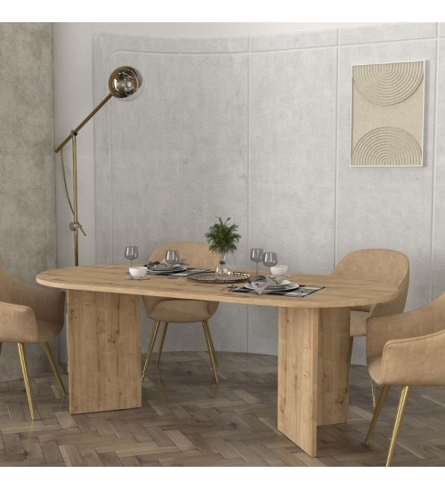 Τραπέζι χρώμα sapphire oak 200x90x74εκ.