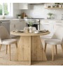 Τραπέζι χρώμα sapphire oak Ø100x75,7εκ.