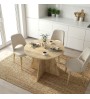 Τραπέζι χρώμα sapphire oak Ø100x75,7εκ.