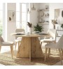 Τραπέζι χρώμα sapphire oak Ø120x75,7εκ.