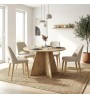 Τραπέζι χρώμα sapphire oak Ø120x75,7εκ.