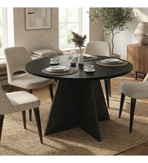 Τραπέζι χρώμα sencron black Ø120x75,7εκ.