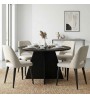 Τραπέζι χρώμα sencron black Ø120x75,7εκ.