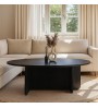 Τραπεζάκι σαλονιού χρώμα sencron black 120x60x39,8εκ.