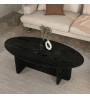 Τραπεζάκι σαλονιού χρώμα sencron black 120x60x39,8εκ.