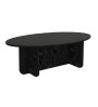 Τραπεζάκι σαλονιού χρώμα sencron black 120x60x39,8εκ.
