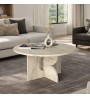 Τραπεζάκι σαλονιού χρώμα travertine Ø75x36,8εκ.