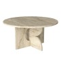 Τραπεζάκι σαλονιού χρώμα travertine Ø75x36,8εκ.