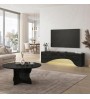Τραπεζάκι σαλονιού χρώμα sencron black Ø75x36,8εκ.