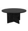 Τραπεζάκι σαλονιού χρώμα sencron black Ø75x36,8εκ.