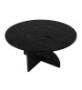 Τραπεζάκι σαλονιού χρώμα sencron black Ø75x36,8εκ.