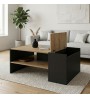 Τραπεζάκι σαλονιού χρώμα sapphire oak - ανθρακί 110x60x45εκ.