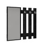 Κρεμάστρα τοίχου με καθρέπτη χρώμα sencron black 90x4x90εκ.