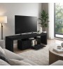Έπιπλο τηλεόρασης χρώμα sencron black 180x31,3x50,2εκ.