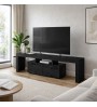 Έπιπλο τηλεόρασης χρώμα sencron black 180x31,3x50,2εκ.