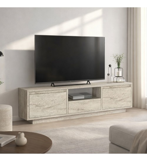 Έπιπλο τηλεόρασης χρώμα travertine 160x29,5x42εκ.