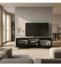 Έπιπλο τηλεόρασης χρώμα sencron black 160x29,5x42εκ.
