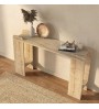 Κονσόλα χρώμα sapphire oak - travertine 130,8x35x76,8εκ.