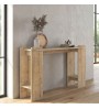 Κονσόλα χρώμα sapphire oak - travertine 130,8x35x76,8εκ.