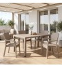 Τραπέζι πολυπροπυλενίου χρώμα cappuccino 150x90x75εκ.