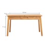 Τραπέζι επεκτεινόμενο χρώμα atlantic pine 120/153x75x77εκ.