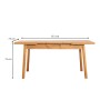 Τραπέζι επεκτεινόμενο χρώμα atlantic pine 120/153x75x77εκ.