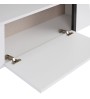Έπιπλο τηλεόρασης χρώμα λευκό - μαύρο 180x30x50εκ.